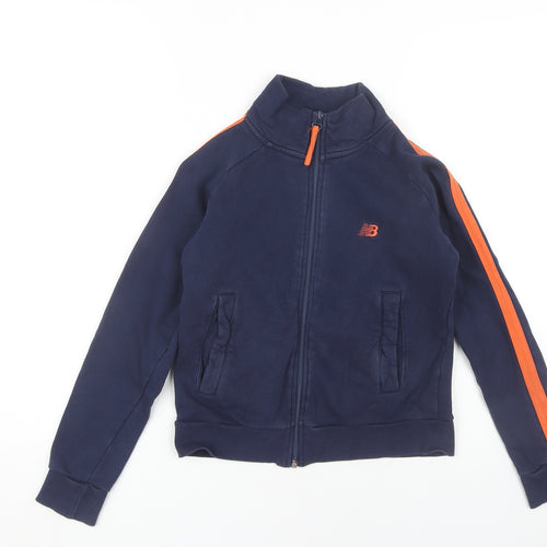 New Balance Boys Blue XS Full Zip Sweatshirt