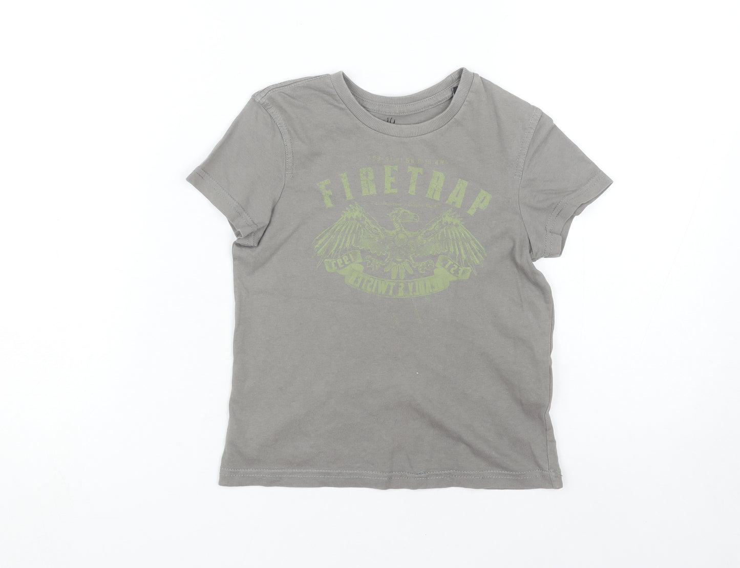 Firetrap Boys Grey Graphic Print T-Shirt 5-6 Years