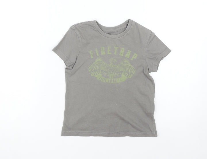 Firetrap Boys Grey Graphic Print T-Shirt 5-6 Years