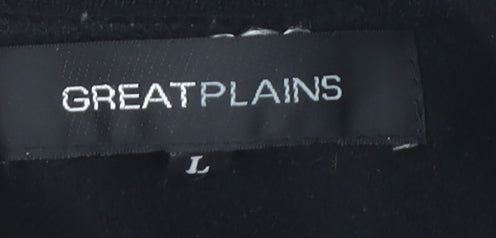 Great Plains Men's Black Full Zip Jumper L