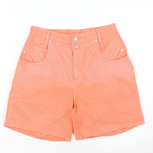 Jordache Orange High-Rise Chino Women's Shorts Size 8