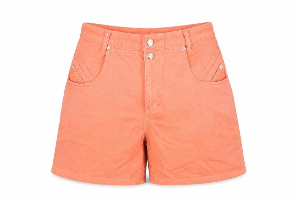Jordache Orange High-Rise Chino Women's Shorts Size 8