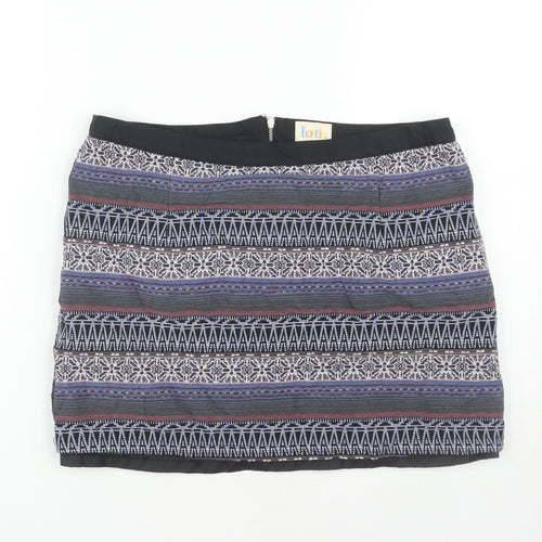 Lottie Women's Geometric Skirt, Size 14, Multicoloured