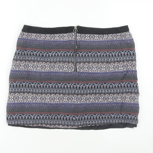 Lottie Women's Geometric Skirt, Size 14, Multicoloured