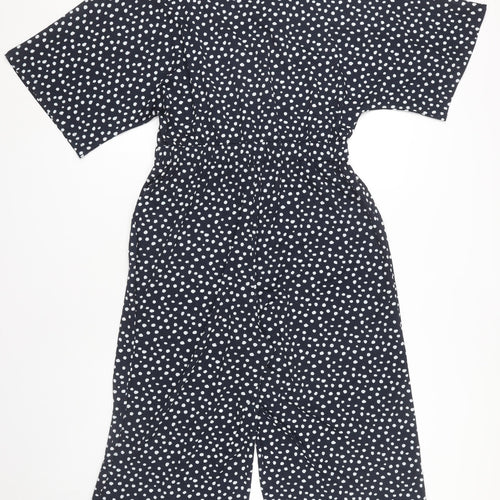 Next Women's Black Polka Dot Jumpsuit Size 12