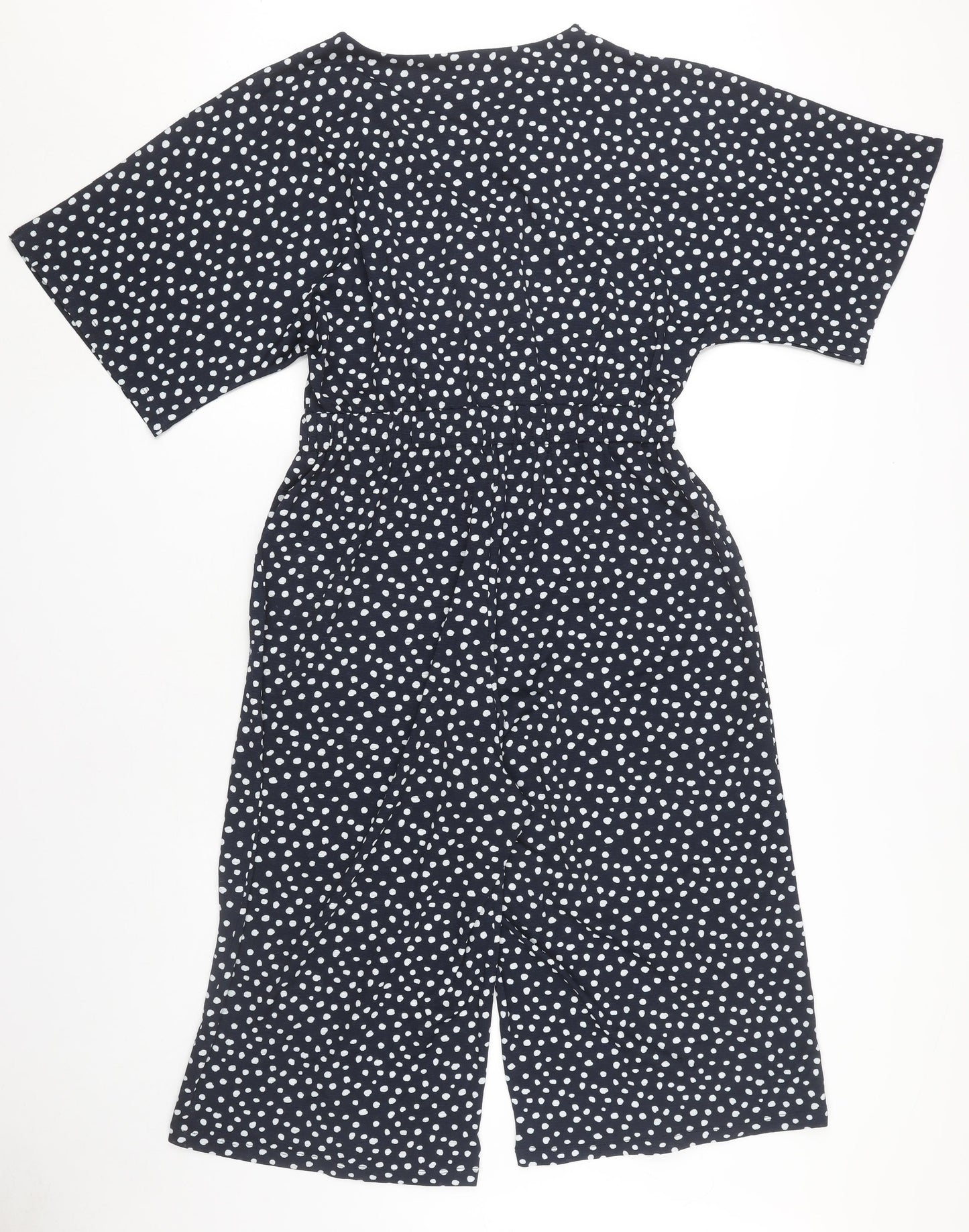 Next Women's Black Polka Dot Jumpsuit Size 12