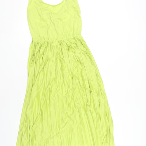 Marks and Spencer Women's Green Dress, Size 8, Sleeveless