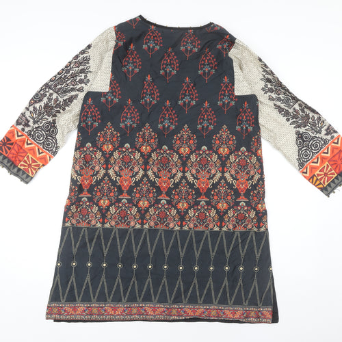 Khaadi Women's Multicoloured Geometric Dress Size 10