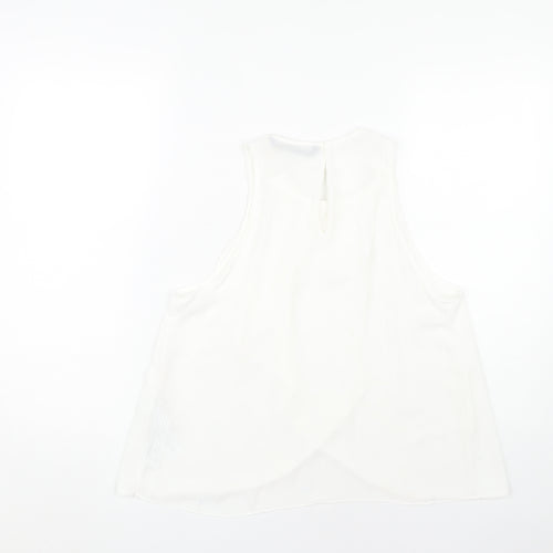 Zara Trafaluc Women's White Sleeveless Blouse, Size S