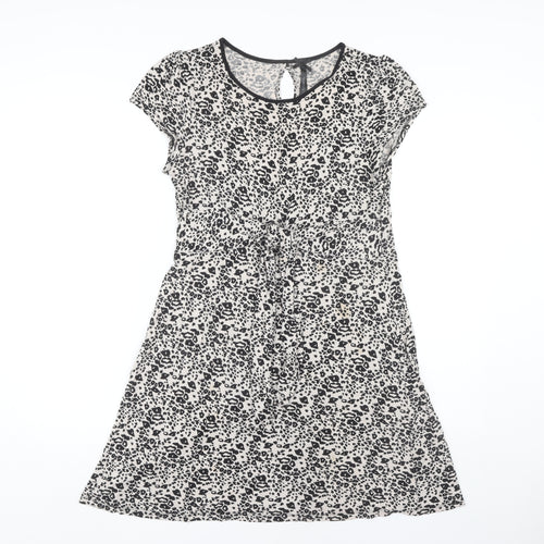 Next Ladies Grey Animal Print Dress Size 14