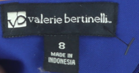 Valerie Bertinelli Women's Blue Bodycon Dress Size 8