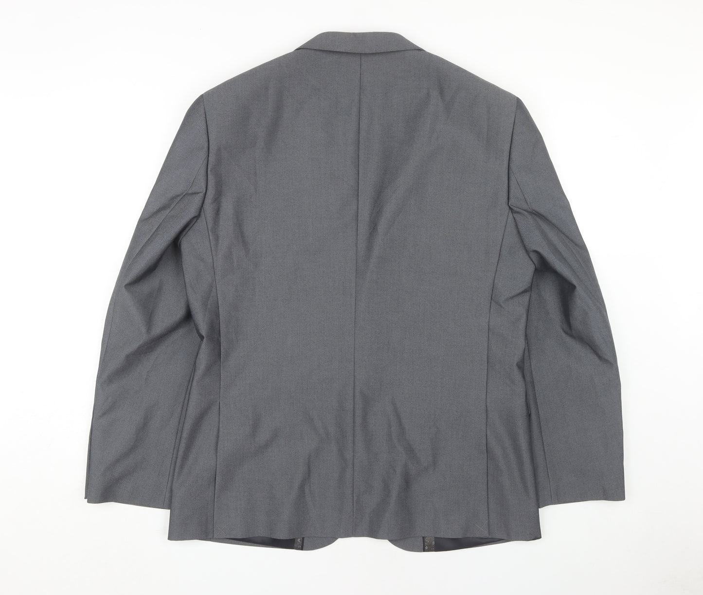 Fellini Men's Grey Single-Breasted Blazer, 42R