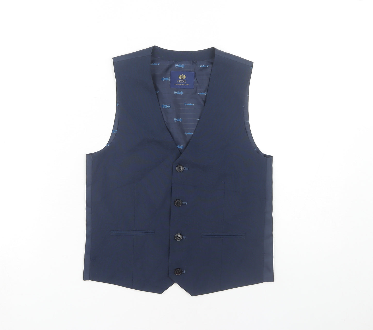 Next Boys Blue Suit Waistcoat, 10 Years, Formal Occasion