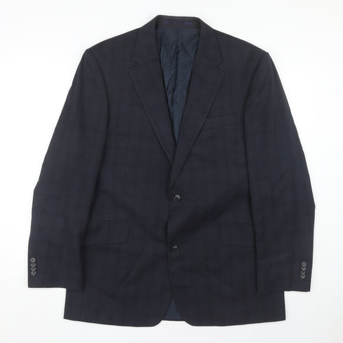 Daniel Hechter Men's Blue Check Blazer, 42