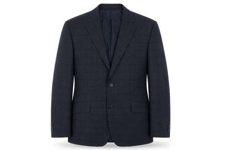 Front view of Daniel Hechter Men's Blue Check Blazer, 42