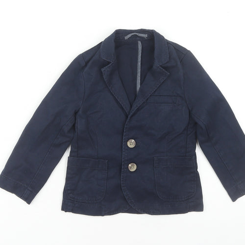 Next Boys Blue Cotton Blazer 3 Years
