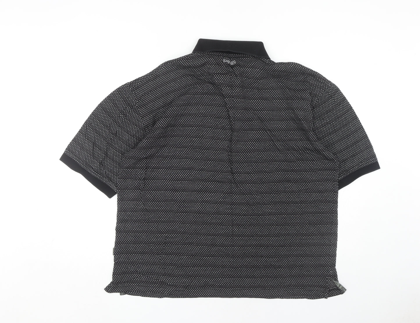 Ping Men’s Black XL Polo Shirt with Logo Accent
