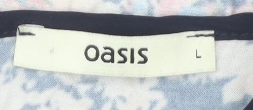 Oasis Multicoloured Floral Fit & Flare Dress, Size 12