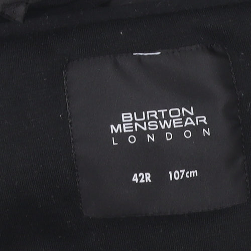 Burton Mens Black Blazer 42R Regular Formal