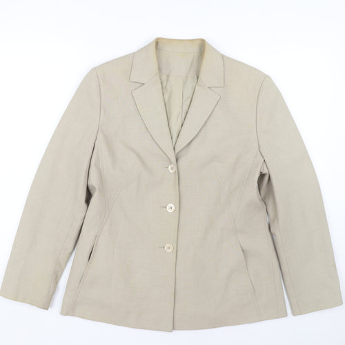 Anne Brooks Women's Beige Petite Blazer Size 12