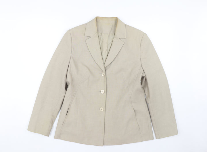 Anne Brooks Women's Beige Petite Blazer Size 12