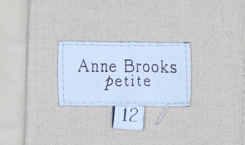 Anne Brooks Women's Beige Petite Blazer Size 12