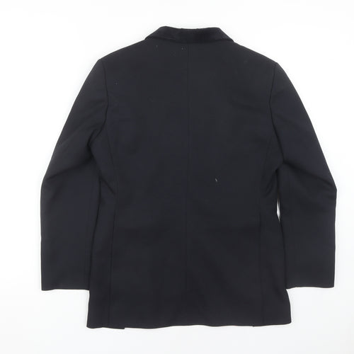 Just Togs Women's Blue Blazer Size 12 Lined Notch Lapel