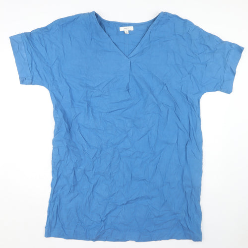 Marks and Spencer Women Blue V-Neck Dress Size 16