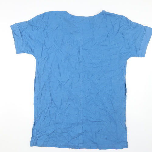 Marks and Spencer Women Blue V-Neck Dress Size 16