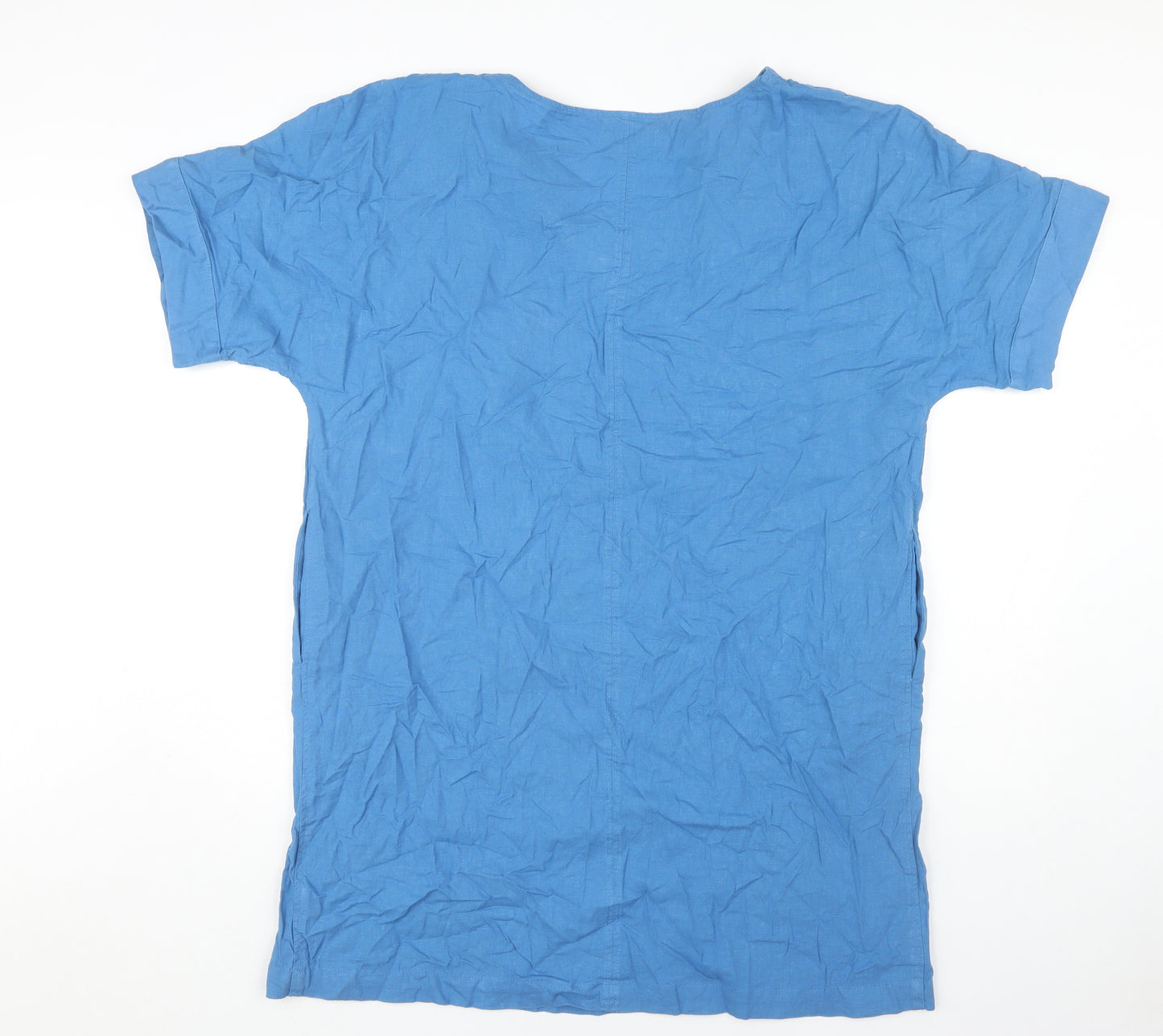 Marks and Spencer Women Blue V-Neck Dress Size 16