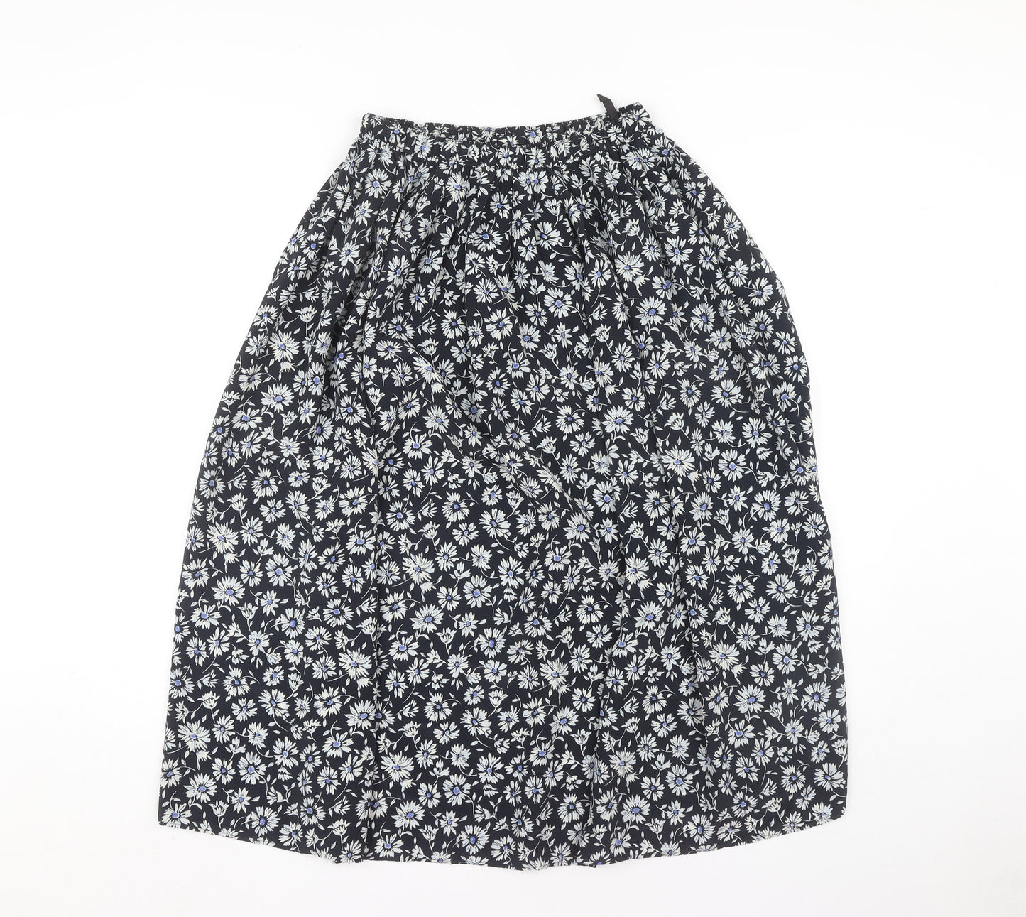 Marks and Spencer Women's Blue Floral Skirt Size 14
