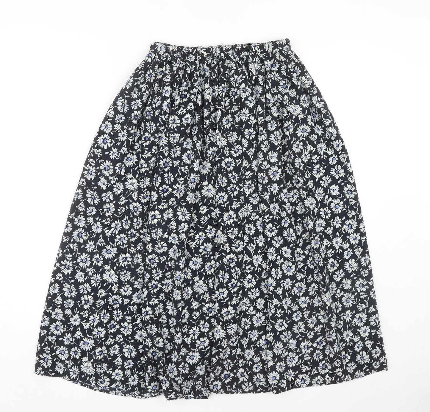 Marks and Spencer Women's Blue Floral Skirt Size 14