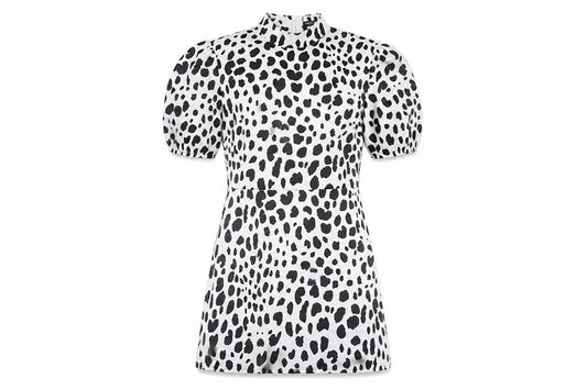 Front view of Nasty Gal Women's Multicoloured Animal Print Dress