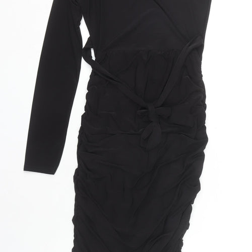 Femme Luxe Women's Black One Shoulder Dress Size 6