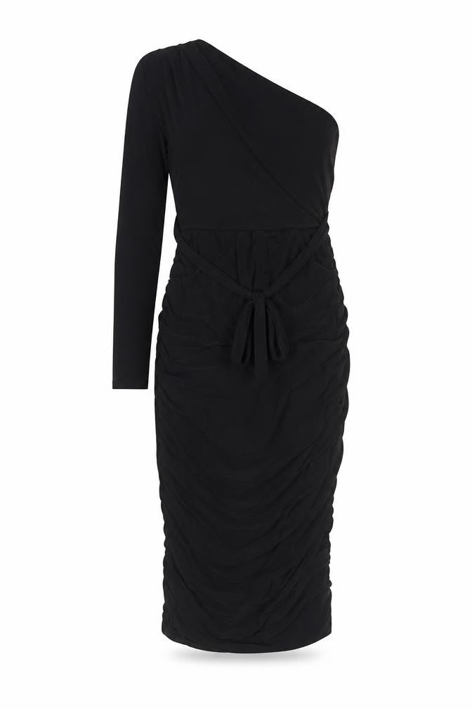 Femme Luxe Women's Black One Shoulder Dress Size 6