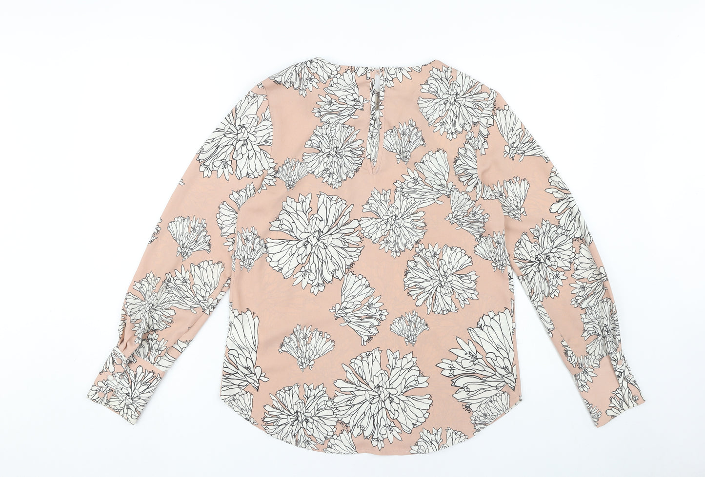 H&M Women’s Pink Floral Blouse Size 8