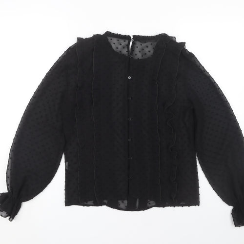 ZARA Women's Black Long Sleeve Blouse S