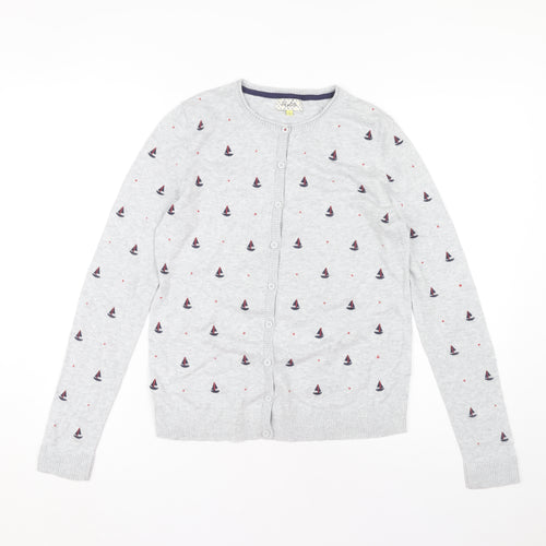 Heyton Women's Grey Buttoned Cardigan Size 10