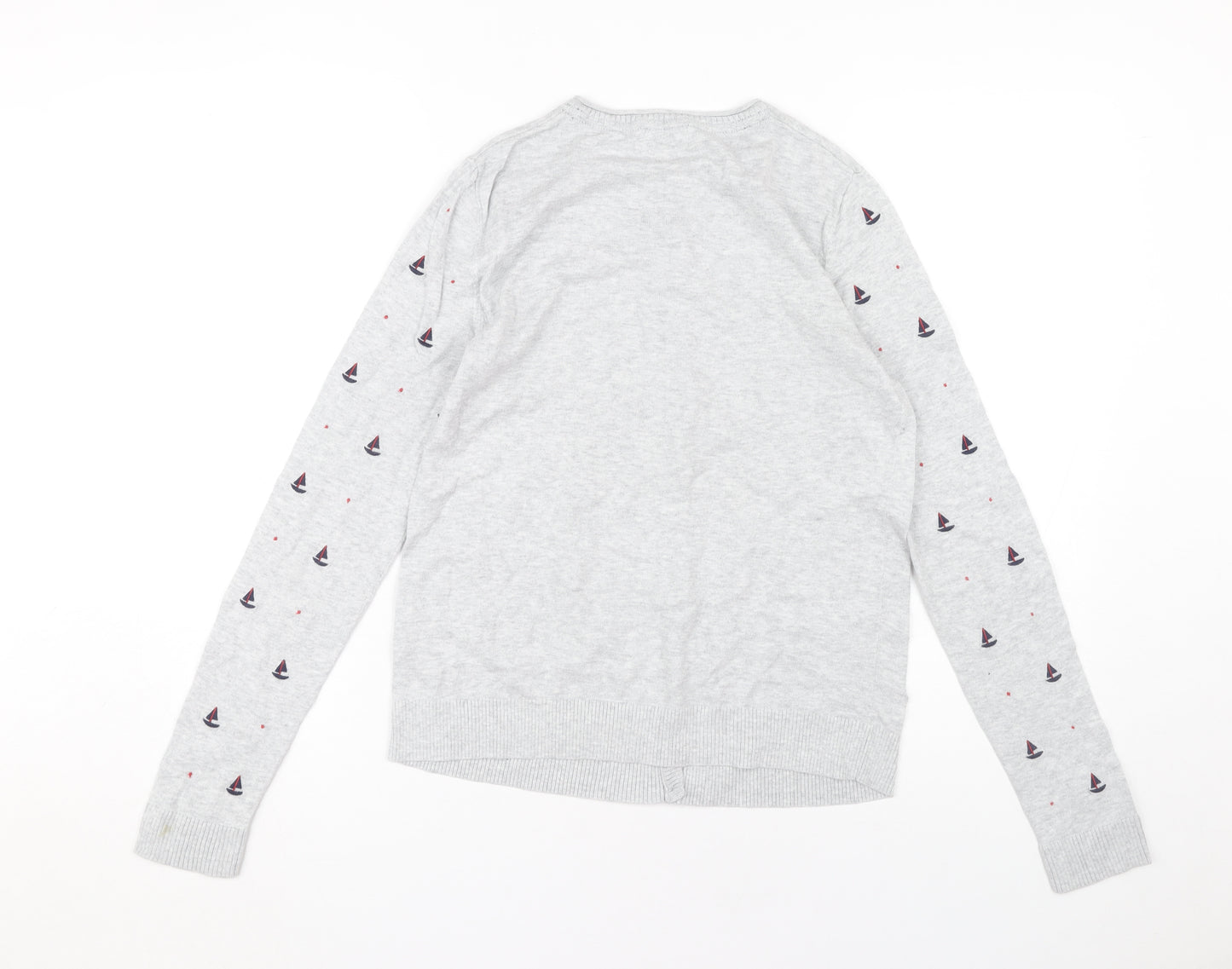 Heyton Women's Grey Buttoned Cardigan Size 10