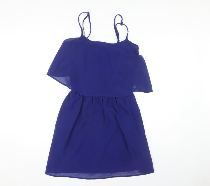 Mango Women's Blue Slip Dress, Size 6, Casual Wear