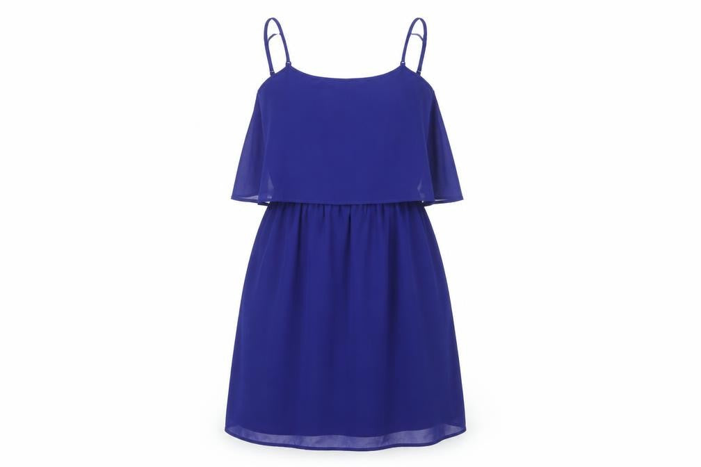 Mango Women's Blue Slip Dress, Size 6, Casual Wear