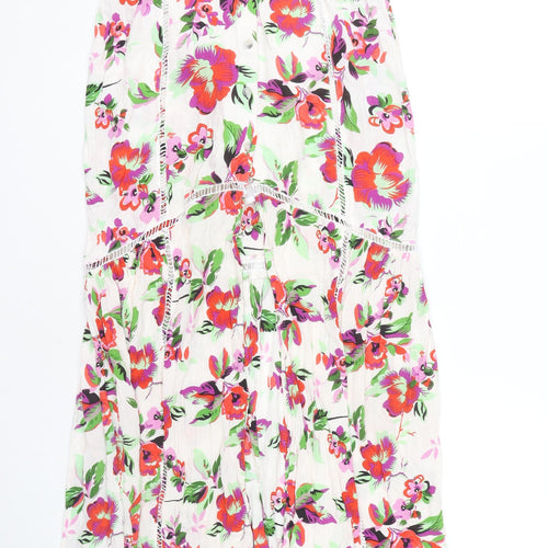 ASOS Women’s Multicoloured Floral Peasant Skirt Size 8