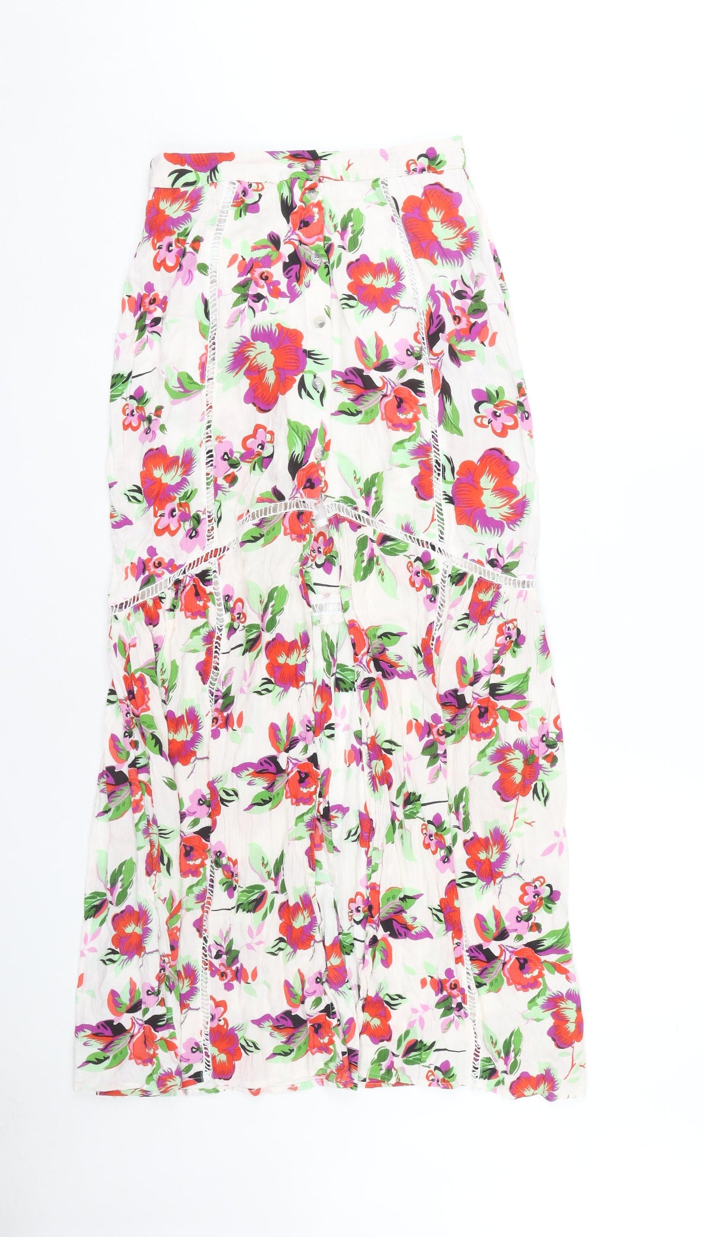 ASOS Women’s Multicoloured Floral Peasant Skirt Size 8