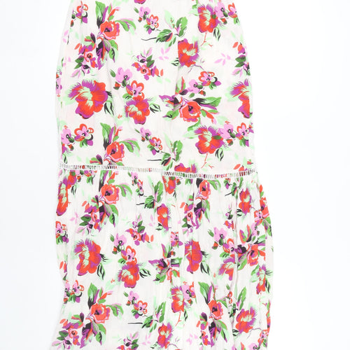 ASOS Women’s Multicoloured Floral Peasant Skirt Size 8