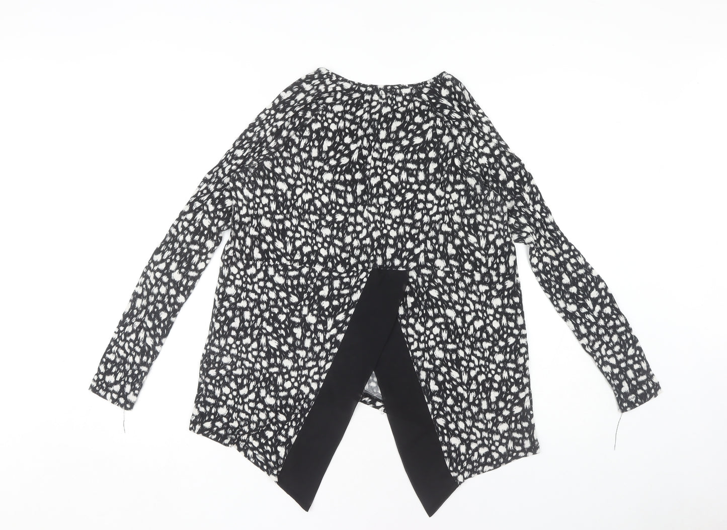 Label Lab Women's Black Animal Print Top Size 10