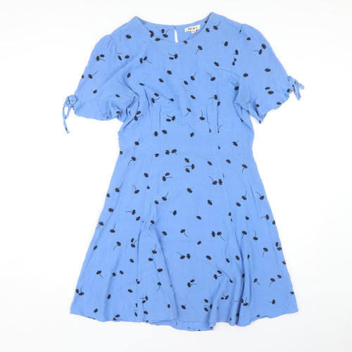 dot & x Women Blue Floral Dress Size 12