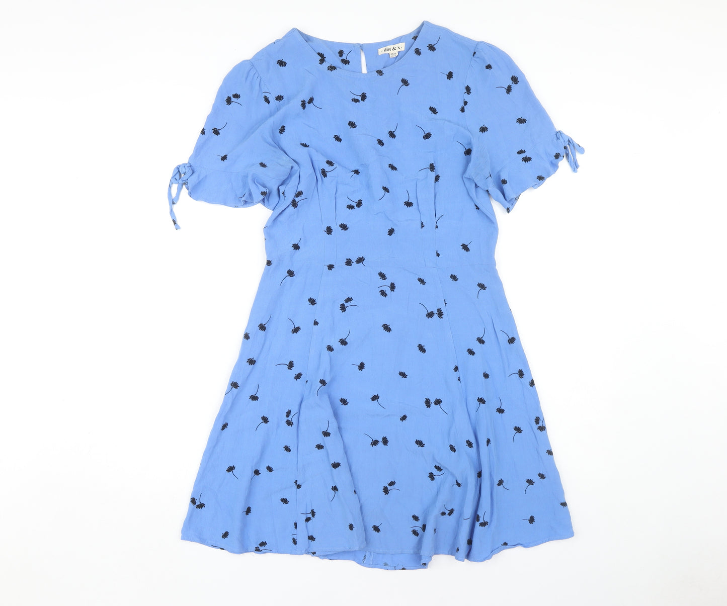 dot & x Women Blue Floral Dress Size 12