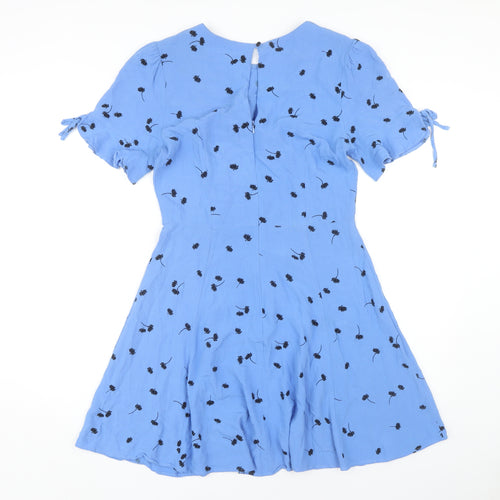 dot & x Women Blue Floral Dress Size 12