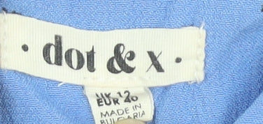 dot & x Women Blue Floral Dress Size 12