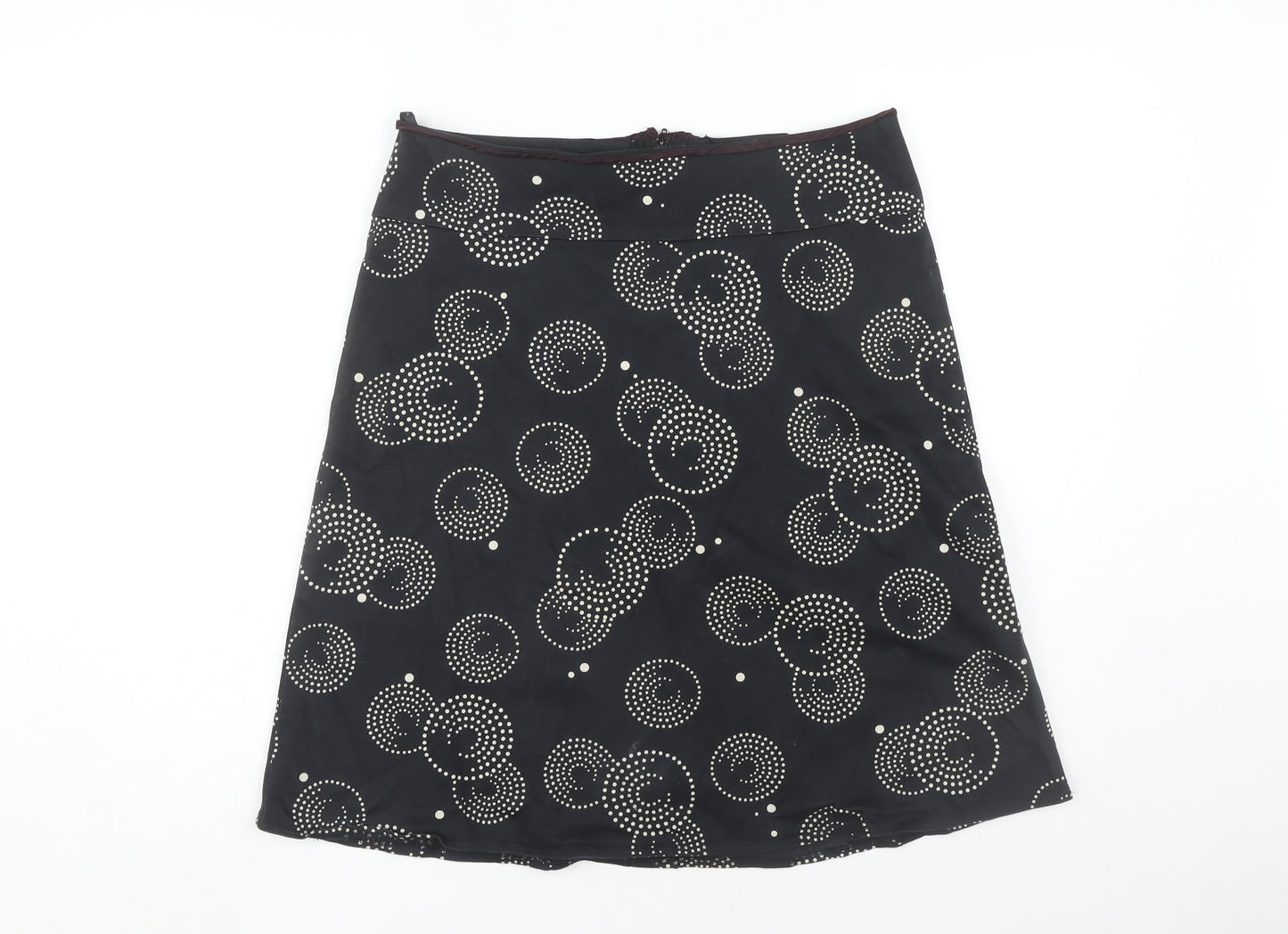 Dorothy Perkins Women's Black Geometric A-Line Skirt
